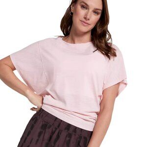 Calia Bubblegum Pink Oversized Relaxed Fit Casual Dolman Sleeve Tee Size Small